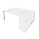 Рабочая станция с опорным шкафом-купе Metal System Б.РС-СШК-1.4 Белый/Антрацит_29