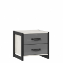 Тумба прикроватная Техно ЛД 678.100.000 Дуб Золотой Черный_0