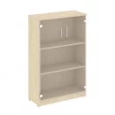 Шкаф средний широкий (2 средние двери стекло) NOVA S В.СТ-2.4 Бук Артизан_7