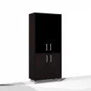 Стеллаж стекло в раме В430.4 Венге магия_42