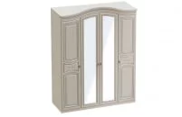 Шкаф 4-х дверный Николь 01 Ваниль Ясень жемчужный_0