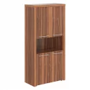 Шкаф с 2-мя комплектами глухих малых дверей и топом ZENN ZHC 85.4 Орех Даллас_4