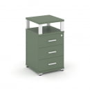 Тумба приставная с 3-мя ящиками и надставкой CONCEPT CN.TUP-003 B/W Кобо Белый_29