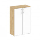 Шкаф средний широкий Шифт SK.ST-2.4R white Тиквуд Светлый/Стекло White 800*420*1207_8