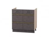 Стол под мойку Бруклин 101.51 Дуб Кронберг/Лагода/Антрацит_1