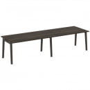 Стол переговорный (2 столешницы) Оникс Вуд OW.PRG-2.4 Дуб Мали/Дуб Темный/Металл Антрацит 3160*980*7_10