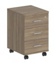 Тумба мобильная с тремя ящиками Sigma SG.611.OD.OD Дуб темный_19