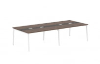 Переговорный стол EDIS ELCT 3114 Дуб Денвер темный Мокко Белый_0