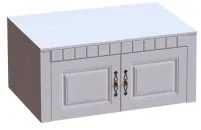 Антресоль 2-х дверная Прованс 02 Бодега белая Платина премиум_0