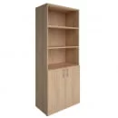 Шкаф книжный полуоткрытый без топа YALTA LT-ST 1.1 Снежная Патина_0