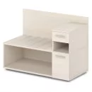 Тумба багажная с ящиком и дверью правый Ornata 	Н-444 Пр Дуб Кобург_1