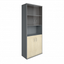 Шкаф высокий широкий Riva А.СТ-1.4 Клен/Металлик_4