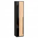 Шкаф одностворчатый Неаполь ЛД 134.030.000 Черный Дуб Золотой_0