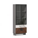 Шкаф комбинированный 880 Вилена ЛД 138.150.000 Оникс Серый/Орех/Монте белый_1