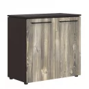 Шкаф с глухими малыми дверьми MLC 85.1 Дуб Базель/Венге Магия_9