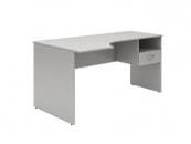 Стол письменный левый SET160-1 L c подвесной тумбой Серый_6