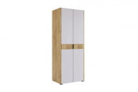 Шкаф двухдверный Адам MSA-03 дуб крафт золотой/белое дерево_0