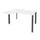 Стол эргономичный левый на П-образном м/к ONIX O.MP-SA-3L Белый Бриллиант/Антрацит_56