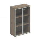 Шкаф средний со стеклом Wing WN.811.OD.AL Дуб темный_9