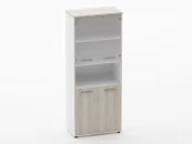 Шкаф 4 широкий верх стеклянные двери Deka 10.19.181 Дуб Верцаска/Белый_56