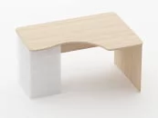 Стол угловой под встроенную тумбу Glassy 1.141.14Пр Туя_27