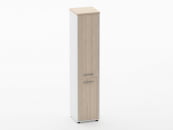 Шкаф 4 узкий закрытый Deka 10.19.15Пр Дуб Сантана светлый/Белый_49