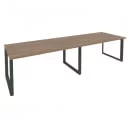 Стол переговорный (2 столешницы) ONIX O.MO-PRG-2.4 Дуб Аризона/Антрацит_9