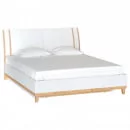 Кровать двуспальная 1600 с подъёмным механизмом Бари ЛД 698.220.000 Дуб Золотой Белый_1