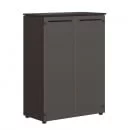 Шкаф со стеклянными дверьми MMC 85.2 Венге Магия-тонированное стекло_8