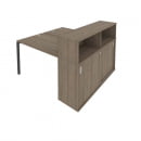Рабочая станция с опорным шкафом-купе Metal System Б.РС-СШК-2.2 Вяз/Антрацит_31
