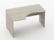 Стол угловой Glassy 1.14.14Л Дуб сантана светлый_22