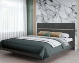 Кровать с подъемным механизмом Монако 903.36 Белый шпон/Даллас Айвори_0