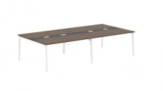 Переговорный стол EDIS ELCT 3116 Дуб Денвер темный Мокко Белый_1