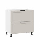 Тумба кухонная 800 с 2 ящиками ЛЮКС (4) Джамис ЛД 296.920.000.123 Белый Кашмир_15