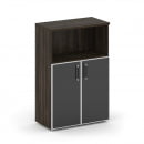 Шкаф средний широкий Шифт SK.ST-2.2R black Дуб Мали/Стекло Black 800*420*1207_7