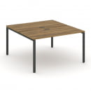 Рабочая станция двухсторонняя на 2 места CONCEPT CN.DRS-001 Сандал Янтарный Антрацит_0