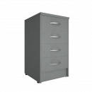 Тумба приставная (с замком) Riva А.ТП-4F-S Серый_11