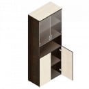 Шкаф для документов с прозрачными стеклами Р.Ш-4СБ дуб молочный_26