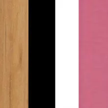 Дуб золотой/Чёрный/Белый/Розовый