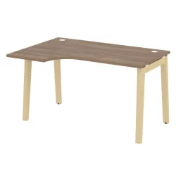 Стол эргономичный левый ONIX WOOD OW.SA-2(L) Дуб Аризона/Светлый
