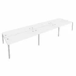 Рабочая станция на 6 раб.места Metal System Б.СМ-6.5 Белый/Серый