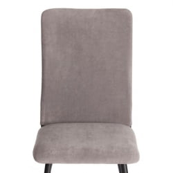 Дизайнерский стул La Rousse NEW, флок , серый/черный, 29, 45x55x93 см