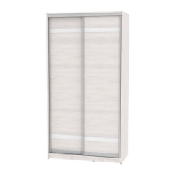 Шкаф-купе белый лдсп B-220х120х60-3(ЯАС-D9D9)