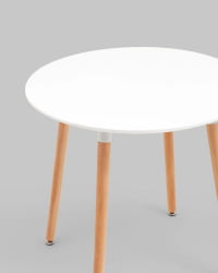 Стол круглый Рокки New D=80 белый