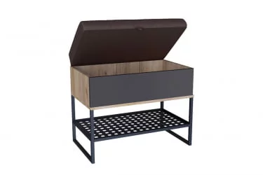 Банкетка 600 Фиджи ЛД 659.360.000 Дуб золотой Антрацит