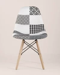 Стул Eames DSW Пэчворк Черно-белый