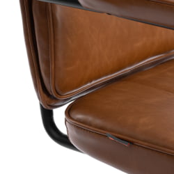 Кресло ALPHA иск. кожа, Brown (коричневый)