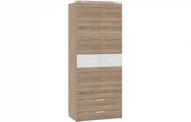 Шкаф (штанга+полки) Импульс SN16.03 Дуб сонома/белый глянец