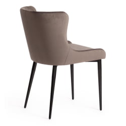 Стул MANTRA (mod. 713) ткань/металл, 49х61х82 см, высота до сидения 49 см, темно-серый barkhat 14/черный