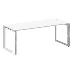 Стол рабочий руководителя на О-образном м/к ONIX DIRECT LUX M-O.MO-SRR-6.8 Белый бриллиант